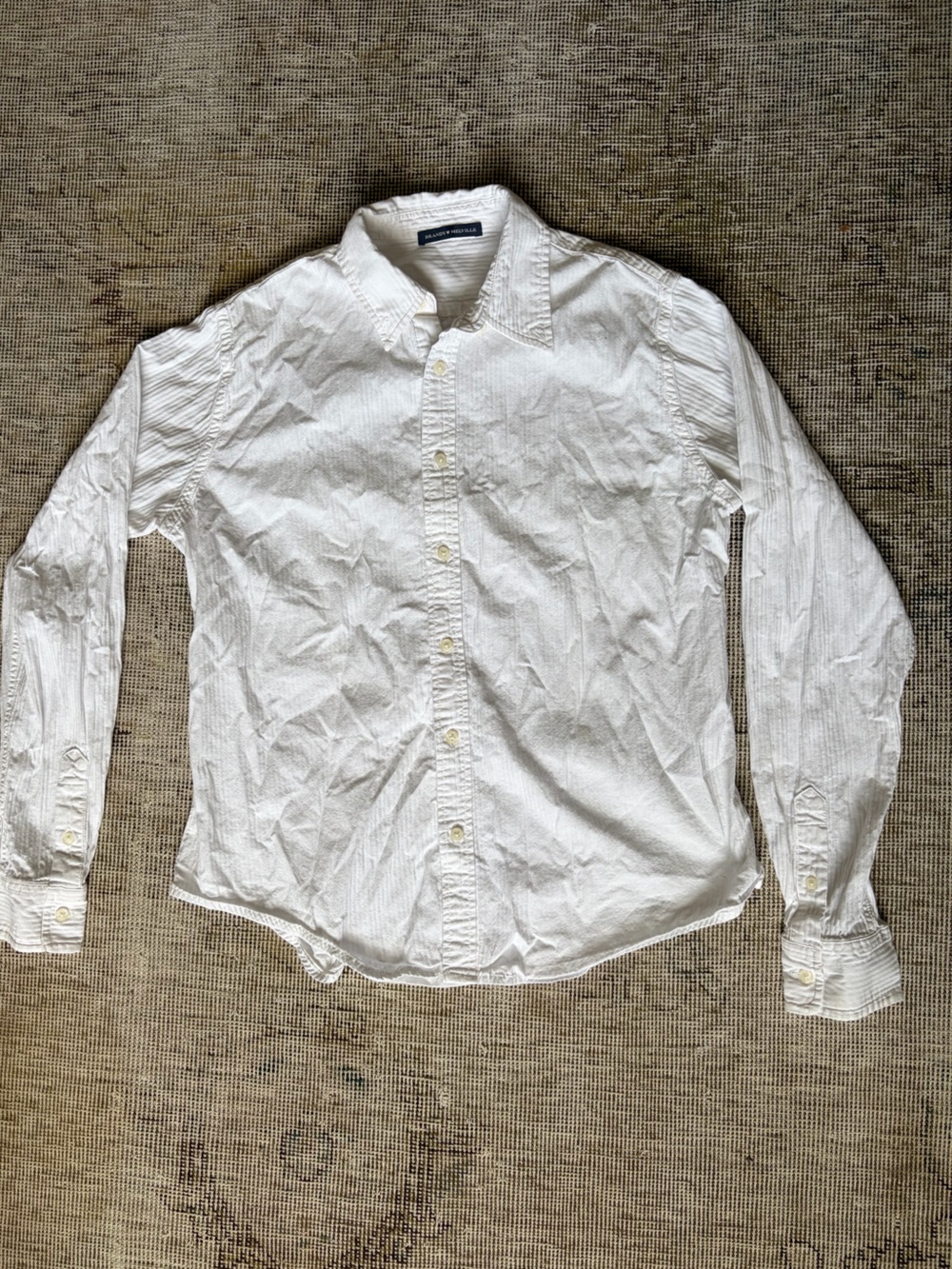 Brandy Melville White Button-Down Shirt
